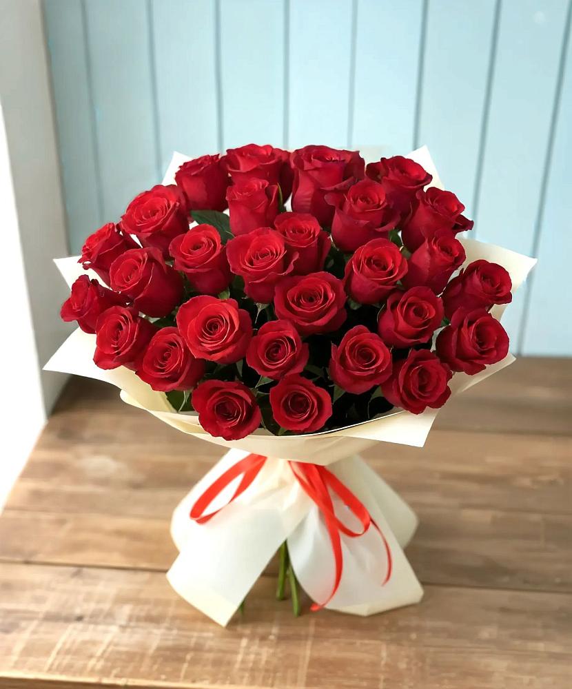 Букет 29 Красных роз в Алексеевке Белгородской области
