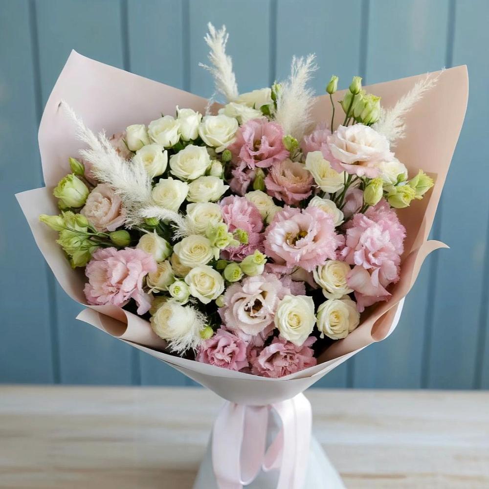 Букет цветов из: Альстромерии и Розы в Алексеевке Белгородской области