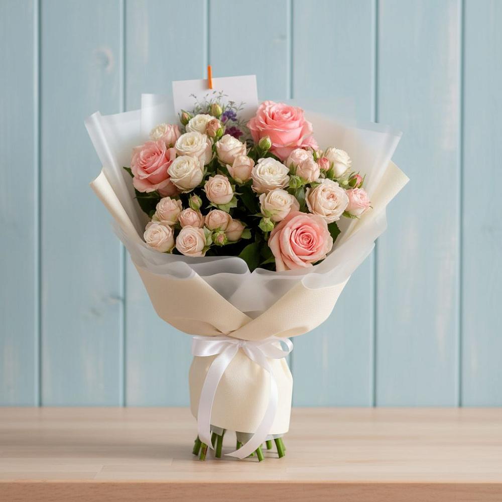 Букет цветов из: Розы в Алексеевке Белгородской области