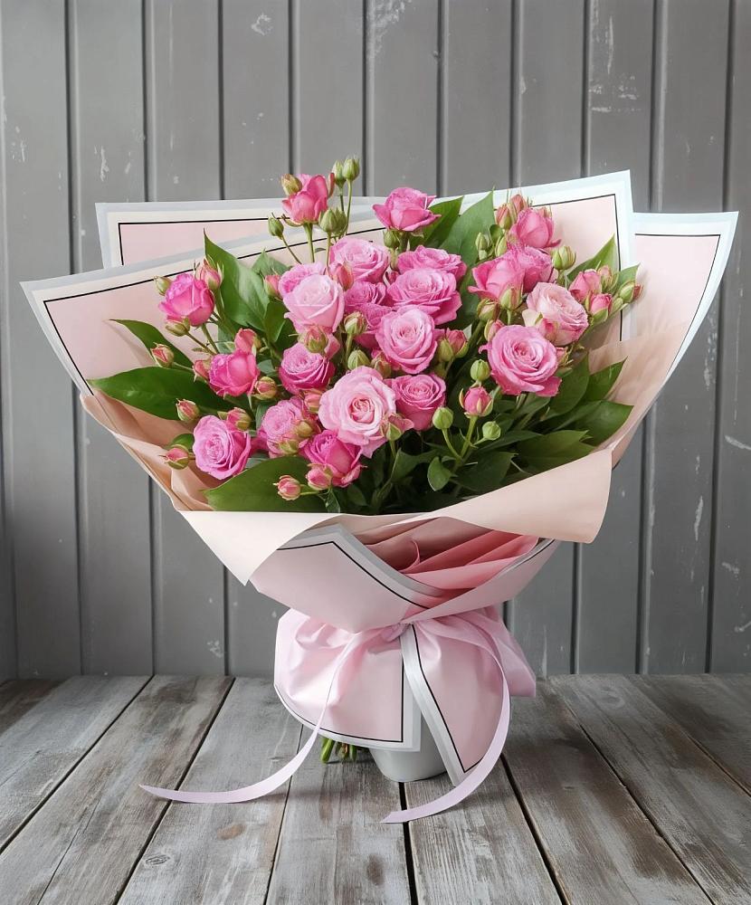 Букет Розовый кустик в Алексеевке Белгородской области