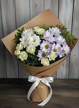 Букет цветов из:  Хризантемы и Розы в Алексеевке Белгородской области