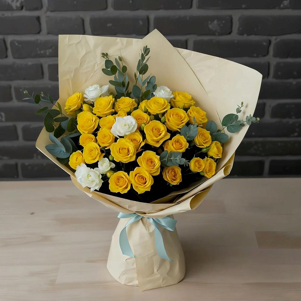 Букет цветов из: Розы в Алексеевке Белгородской области