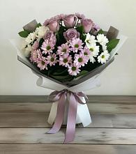 Букет цветов из:  Хризантемы и Розы в Алексеевке Белгородской области