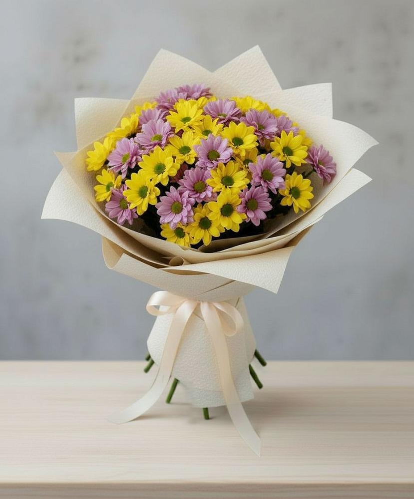 Букет цветов из: Хризантемы в Алексеевке Белгородской области